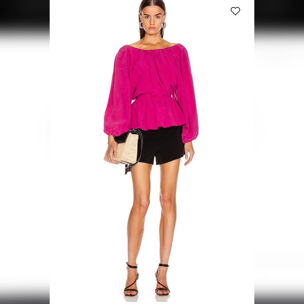 MARA HOFFMAN  Women's Magenta Blouse SIZE 10